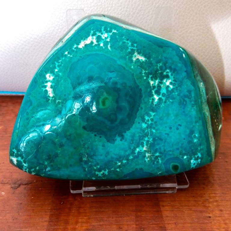 Introvabile PSEUDOMORFOSI di AZZURRITE in MALACHITE Brasile! Cristalli su matrice - Altezza: 134