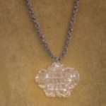 Collana con quarzo ialino