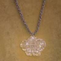 Collana con quarzo ialino