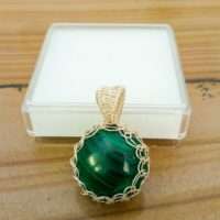 Ciondolo in malachite