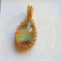 Ciondolo con fluorite
