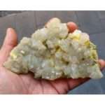 ARAGONITE VERDE-AZZURRA CON ZOLFO