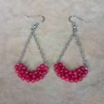 ORECCHINI CON AGATA ROSSA