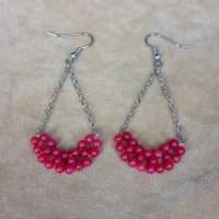 ORECCHINI CON AGATA ROSSA