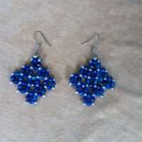 ORECCHINI CON AGATA BLU