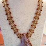 COLLANA CON  QUARZO AMETISTATO