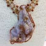 COLLANA CON  QUARZO AMETISTATO