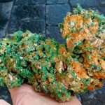 Rame nativo con Malachite