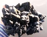 Quarzo Morione con Calcite