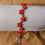 BRACCIALE CON CORALLO ROSSO OCEANICO