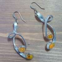 ORECCHINI CON OPALE DI FUOCO