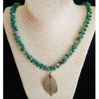 COLLANA CON AGATA VERDE