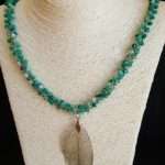 COLLANA CON AGATA VERDE