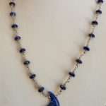 COLLANA CON CALCEDONIO AZZURRO