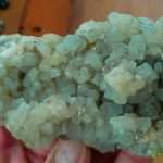 ARAGONITE  VERDE-AZZURRA CON ZOLFO