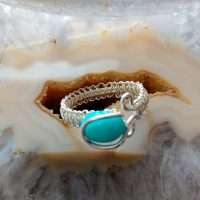 ANELLO CON QUARZO AZZURRO