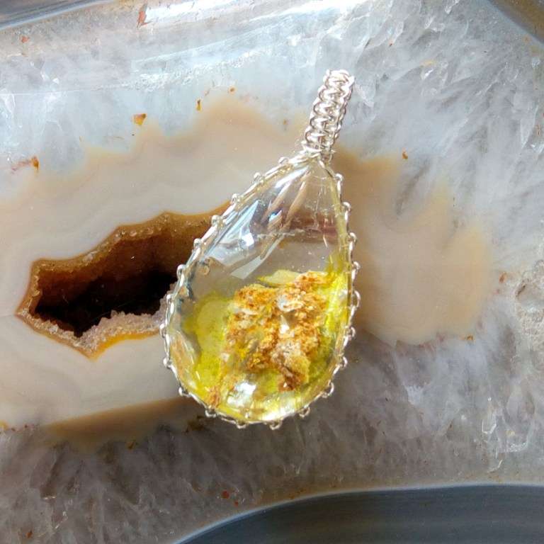 CIONDOLO CON QUARZO DENTRITICO